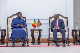File image of President  William Ruto with Senegalese President Diomaye Faye at State House.